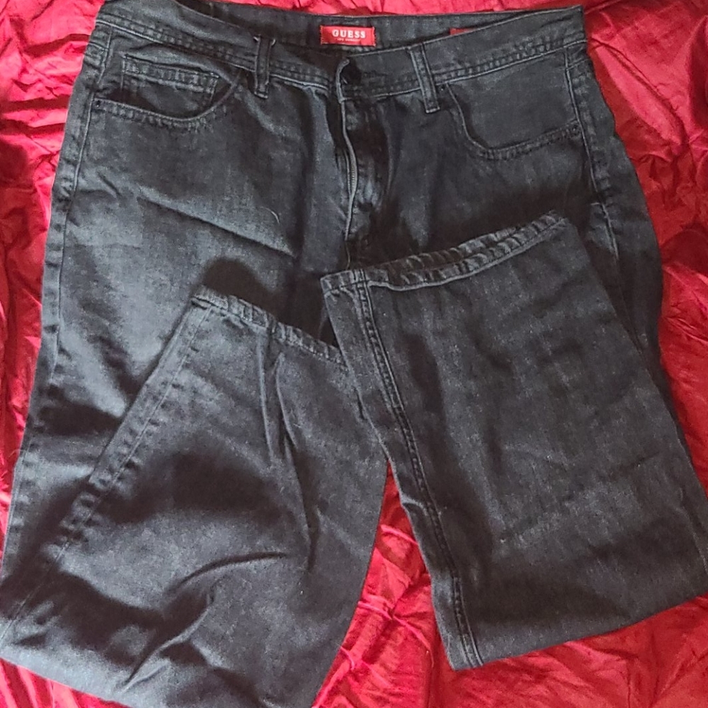 Black Guess jeans relaxed fit 38x30